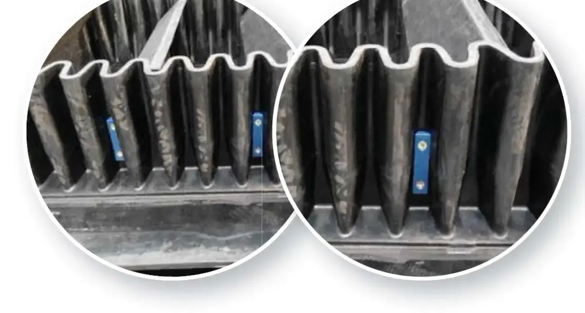 Double Arrow corrugated sidewall conveyor belt