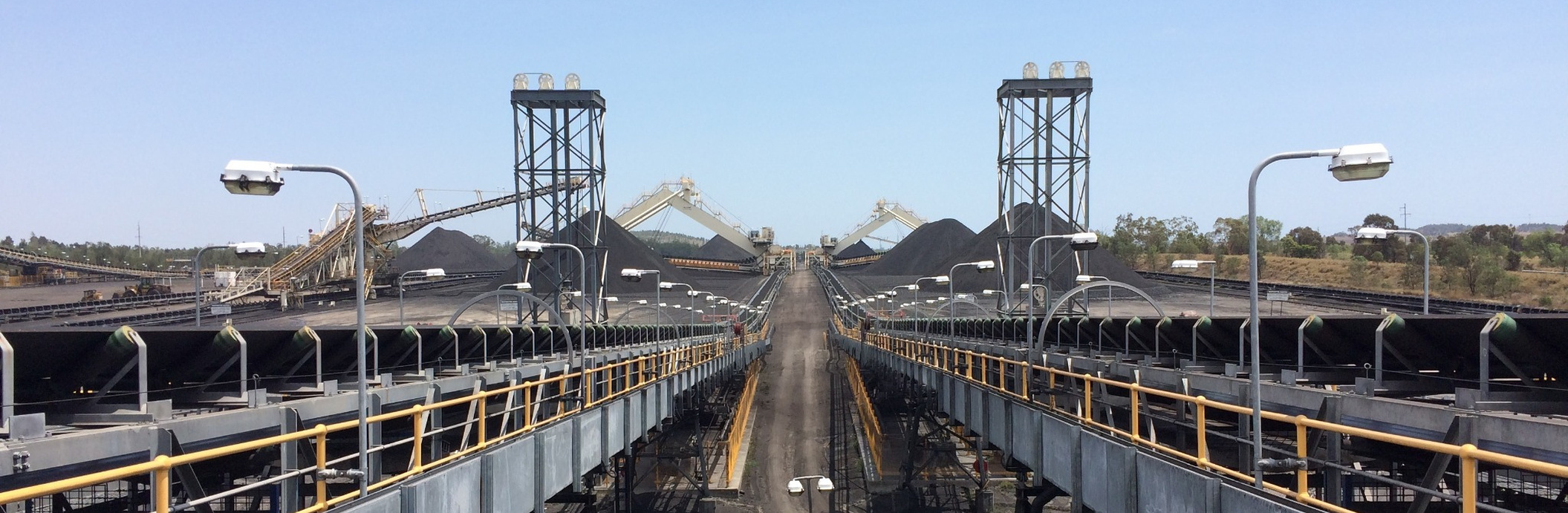 Operational Australian coal materials-handling conveyor system